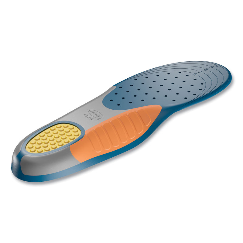 Dr. Scholl's Pain Relief Extra Support Orthotic Insoles, Women Sizes 6 to 11, Gray/Blue/Orange/Yellow, Pair