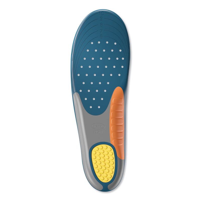 Dr. Scholl's Pain Relief Extra Support Orthotic Insoles, Women Sizes 6 to 11, Gray/Blue/Orange/Yellow, Pair