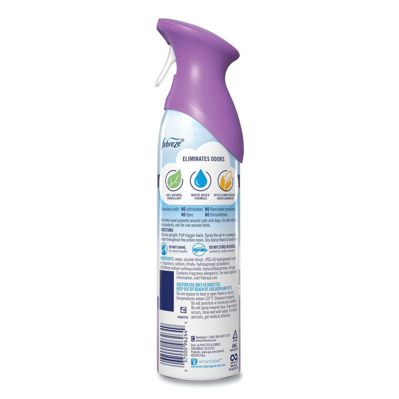 Febreze AIR, Mediterranean Lavender, 8.8 oz Aerosol Spray, 6/Carton