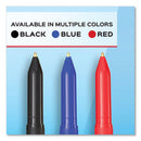 Paper Mate Write Bros. Ballpoint Pen, Stick, Fine 0.8 mm, Blue Ink, Blue Barrel, Dozen