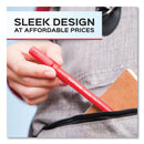 Paper Mate Write Bros. Ballpoint Pen, Stick, Bold 1.2 mm, Red Ink, Red Barrel, Dozen