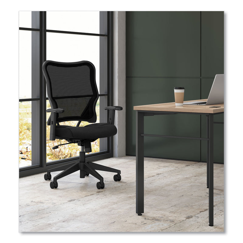 HON VL702 Mesh High-Back Task Chair, Supports Up to 250 lb, 18.5" to 23.5" Seat Height, Black