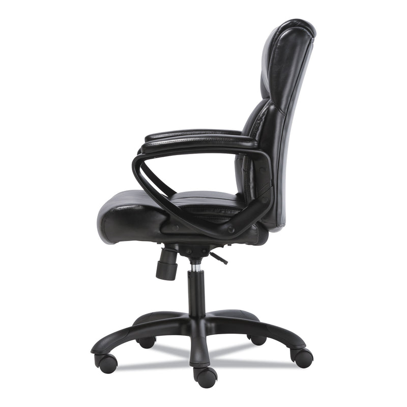 Sadie Mid-Back Executive Chair, Supports Up to 225 lb, 19" to 23" Seat Height, Black