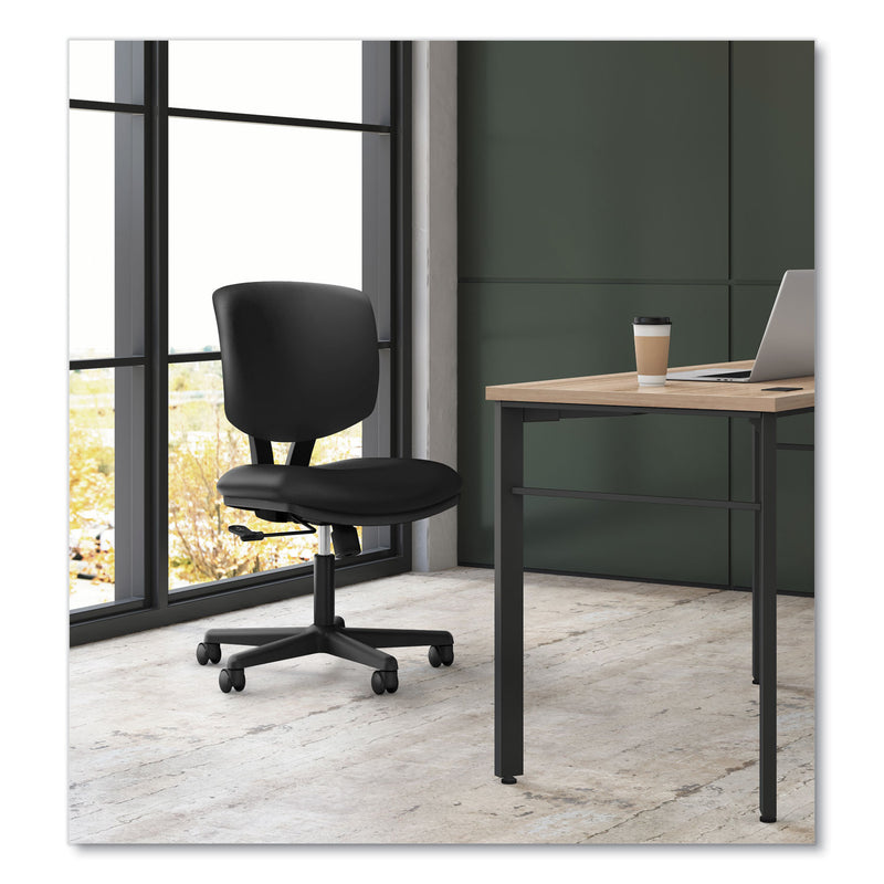 HON Volt Series Task Chair, Supports Up to 250 lb, 18" to 22.25" Seat Height, Black