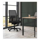 HON Ignition 2.0 4-Way Stretch Mid-Back Mesh Task Chair, Supports Up to 300 lb, 17" to 21" Seat Height, Black