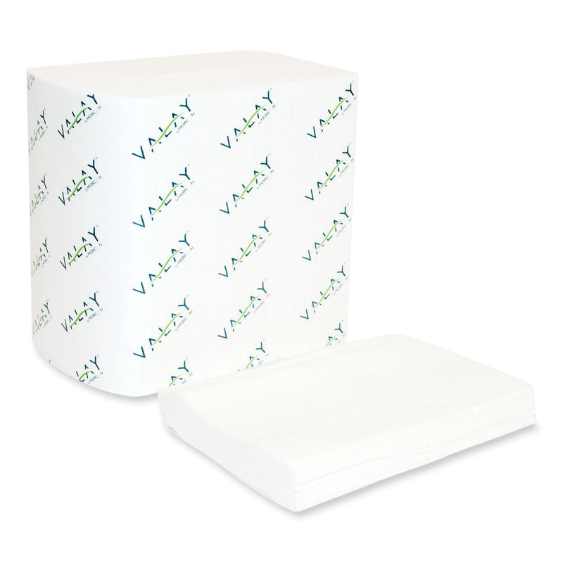 Morcon Tissue Valay Interfolded Napkins, 1-Ply, White, 6.5 x 8.25, 6,000/Carton