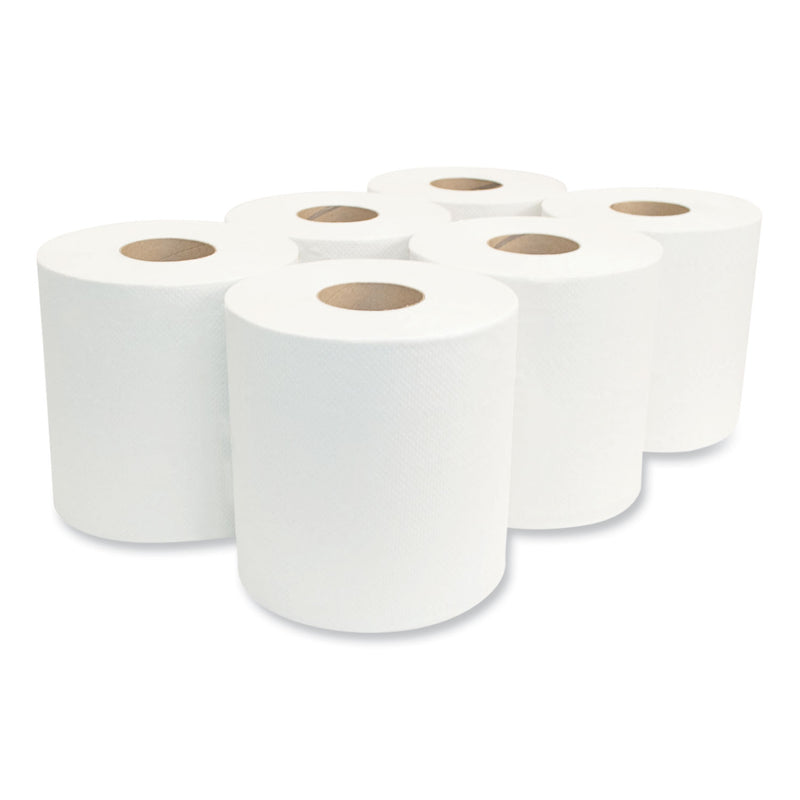 Morcon Tissue Morsoft Center-Pull Roll Towels, 2-Ply, 6.9" dia, White, 600 Sheets/Roll, 6 Rolls/Carton