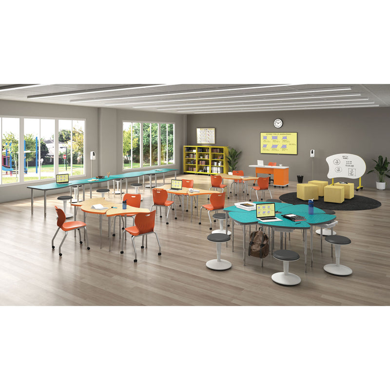 HON Hand Sanitizer Station Stand, 12 x 16 x 54, Silver