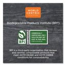 World Centric TPLA Compostable Cutlery, Knife, 6.7", White, 1,000/Carton