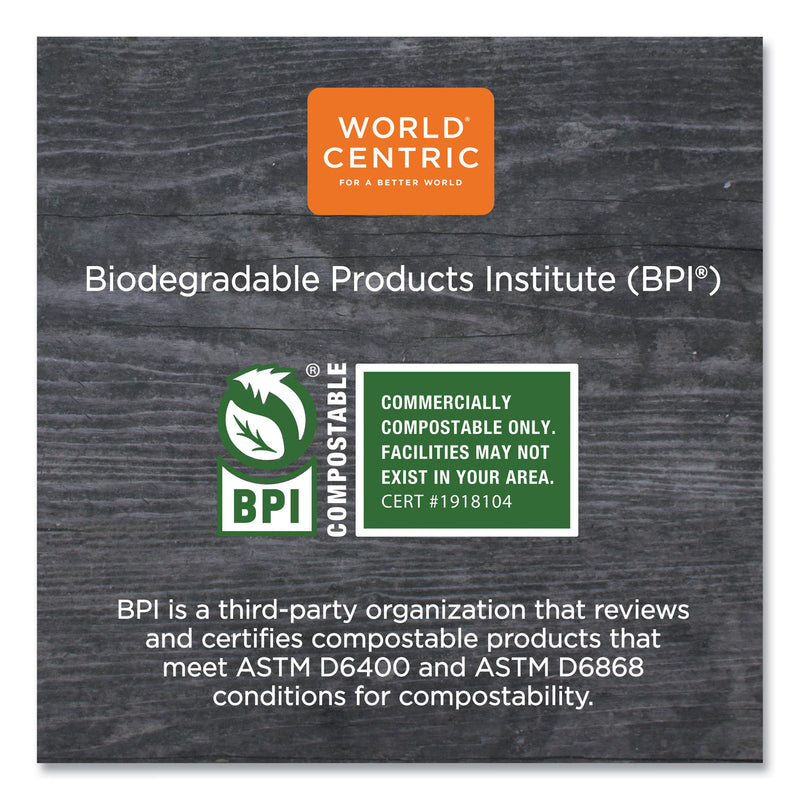 World Centric PLA Clear Cold Cup Lids, Dome Lid, Fits 2 oz Portion Cup and 9 oz to 24 oz Cups, 1,000/Carton