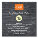 World Centric PLA Rectangular Deli Containers, 32 oz, 6.1 x 7.6 x 2.8, Clear, Plastic, 600/Carton