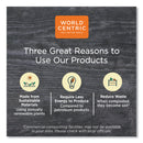 World Centric PLA Lids for TRSC60 Fiber Containers, 7.8 x 10.2 x 0.5, Clear, Plastic, 400/Carton