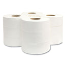 Morcon Tissue Jumbo Bath Tissue, Septic Safe, 2-Ply, White, 3.3" x 700 ft, 12 Rolls/Carton