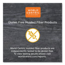 World Centric Fiber Hinged Containers, Taco Box, 3-Compartment, 7 x 8.3 x 3.2, Natural, Paper, 300/Carton