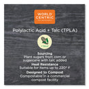 World Centric TPLA Compostable Cutlery, Knife, 6.7", White, 1,000/Carton