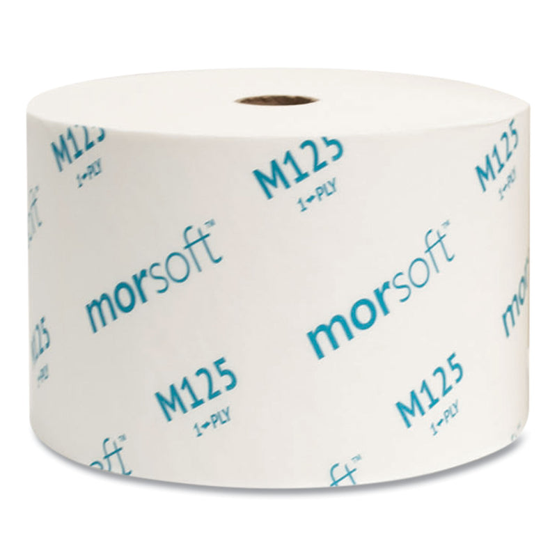 Morcon Tissue Small Core Bath Tissue, Septic Safe, 1-Ply, White, 2,500 Sheets/Roll, 24 Rolls/Carton