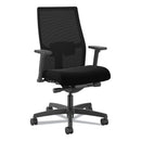 HON Ignition 2.0 4-Way Stretch Mid-Back Mesh Task Chair, Supports Up to 300 lb, 17" to 21" Seat Height, Black