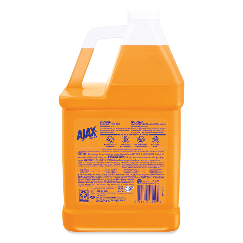 Ajax Dish Detergent, Citrus Scent, 1 gal Bottle, 4/Carton