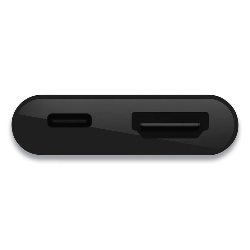 Belkin USB-C to HDMI + Charge Adapter, HDMI/USB-C(F)/USB-C(M), 2.53", Black