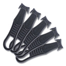 Garvey Safety Cutter Box Cutter Knife with Double Shielded Blade, 4" Plastic Handle, Black, 5/Pack