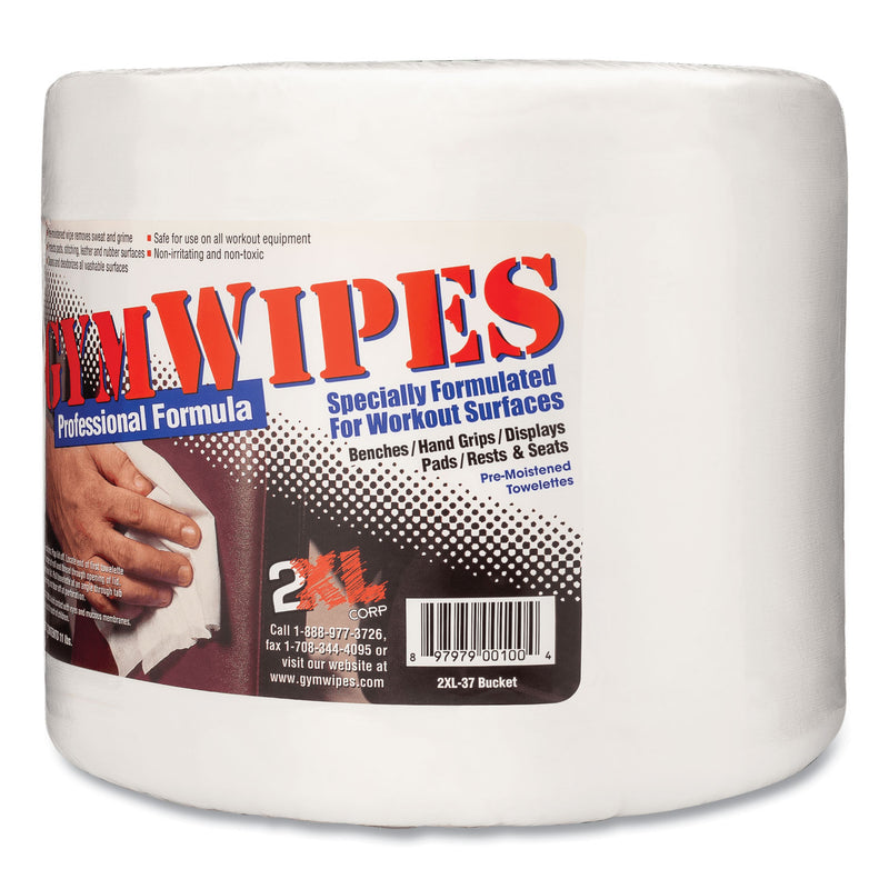 2XL Gym Wipes Professional, 6 x 8, Unscented, 700/Pack, 4 Packs/Carton