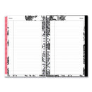 Blue Sky Analeis Create-Your-Own Cover Weekly/Monthly Planner, Floral, 8 x 5, White/Black/Coral, 12-Month (July to June): 2022 to 2023