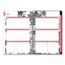 Blue Sky Analeis Create-Your-Own Cover Weekly/Monthly Planner, Floral, 8 x 5, White/Black/Coral, 12-Month (July to June): 2022 to 2023