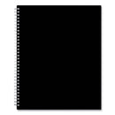 Blue Sky Solid Black Teacher's Weekly/Monthly Lesson Planner, Two-Page Spread (Nine Classes), 11 x 8.5, Black Cover, 2022 to 2023