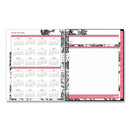 Blue Sky Analeis Create-Your-Own Cover Weekly/Monthly Planner, Floral, 11 x 8.5, White/Black/Coral, 12-Month (July-June): 2022-2023