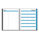 Blue Sky Collegiate Academic Year Weekly/Monthly Planner, 11 x 8.5, Charcoal Cover, 12-Month (July to June): 2022 to 2023