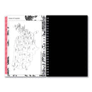 Blue Sky Analeis Create-Your-Own Cover Weekly/Monthly Planner, Floral, 8 x 5, White/Black/Coral, 12-Month (July to June): 2022 to 2023