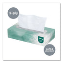 Kleenex Naturals Facial Tissue for Business, Flat Box, 2-Ply, White, 125 Sheets/Box