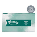 Kleenex Naturals Facial Tissue for Business, Flat Box, 2-Ply, White, 125 Sheets/Box