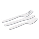 Dixie Combo Pack, Tray with White Plastic Utensils, 56 Forks, 56 Knives, 56 Spoons, 6 Packs