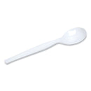 Dixie Plastic Cutlery, Heavyweight Soup Spoons, White, 1,000/Carton