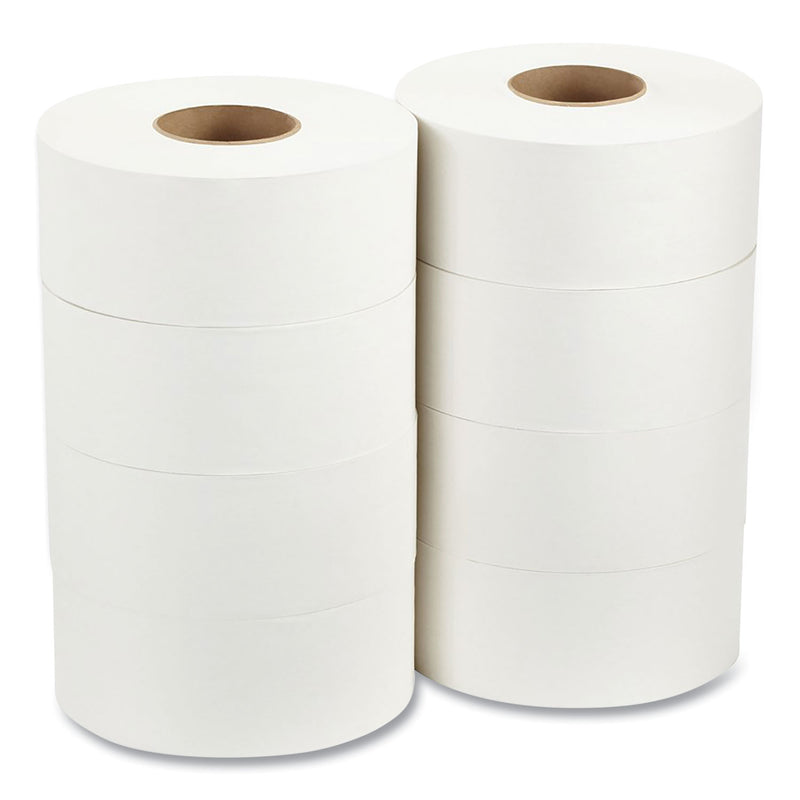 Georgia Pacific Jumbo Jr. Bathroom Tissue Roll, Septic Safe, 2-Ply, White, 3.5" x 1,000 ft, 8 Rolls/Carton