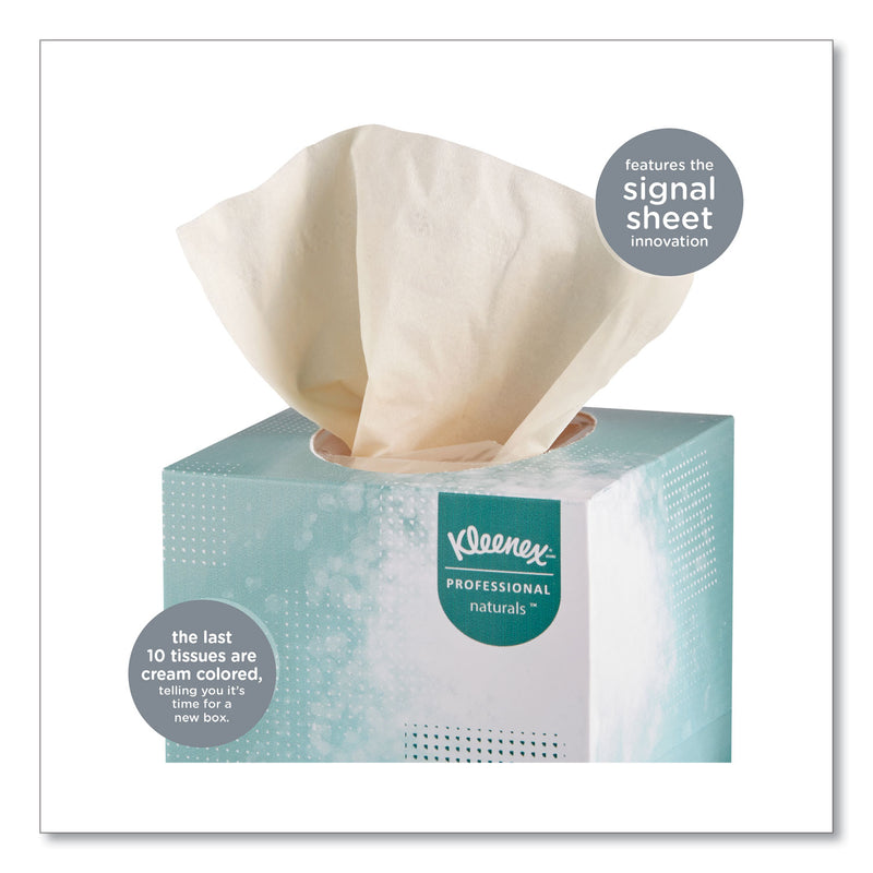 Kleenex Naturals Facial Tissue, 2-Ply, White, 90  Sheets/Box