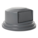 Rubbermaid Round BRUTE Dome Top Lid for 55 gal Waste Containers, 27.25" Diameter, Gray