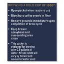 1850 Coffee Fraction Packs, Pioneer Blend, Medium Roast, 2.5 oz Pack, 24 Packs/Carton