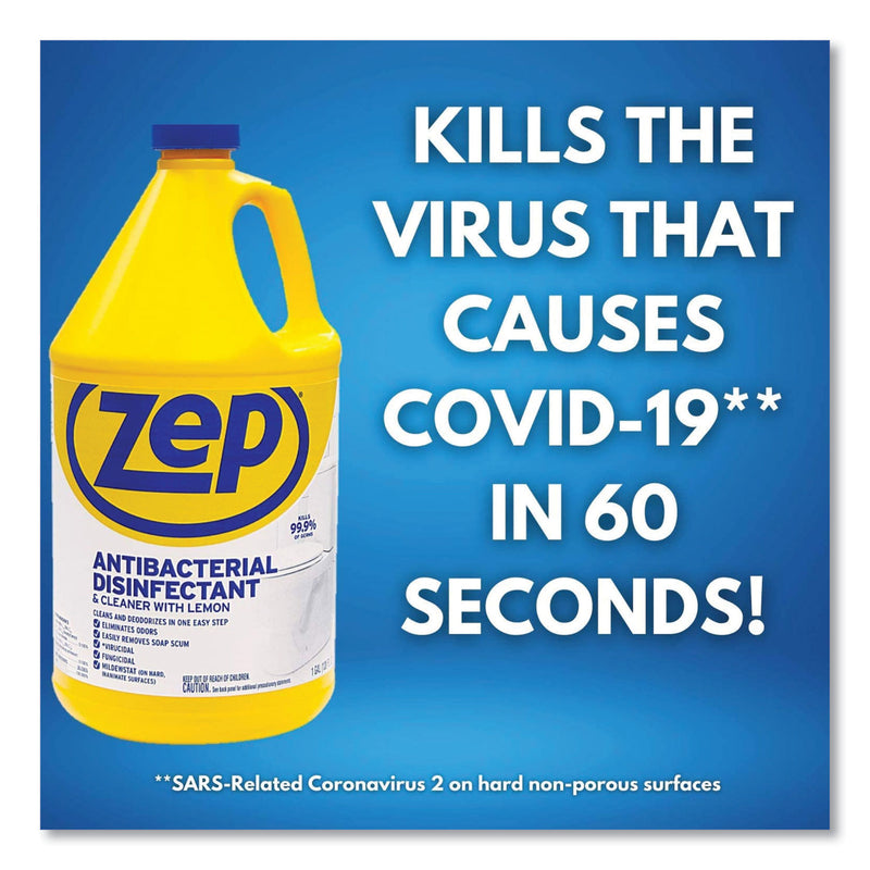 Zep Commercial Antibacterial Disinfectant, 1 gal Bottle