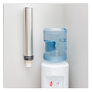 San Jamar Large Water Cup Dispenser with Removable Cap, For 12 oz to 24 oz Cups, Stainless Steel