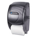 San Jamar Duett Standard Bath Tissue Dispenser, Oceans, 7.5 x 7 x 12.75, Transparent Black Pearl