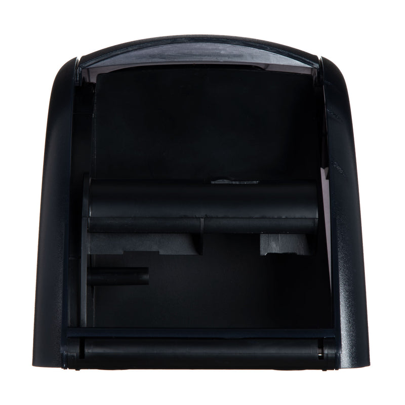 San Jamar Duett Standard Bath Tissue Dispenser, Oceans, 7.5 x 7 x 12.75, Transparent Black Pearl