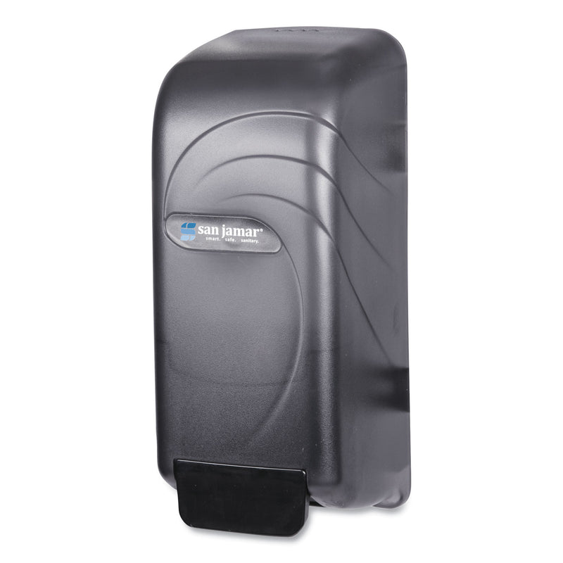 San Jamar Oceans Universal Liquid Soap Dispenser, 800 mL, 4.5 x 4.38 x 10.5, Black