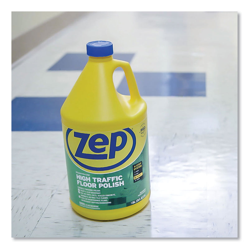 Zep Commercial High Traffic Floor Polish, 1 gal Bottle