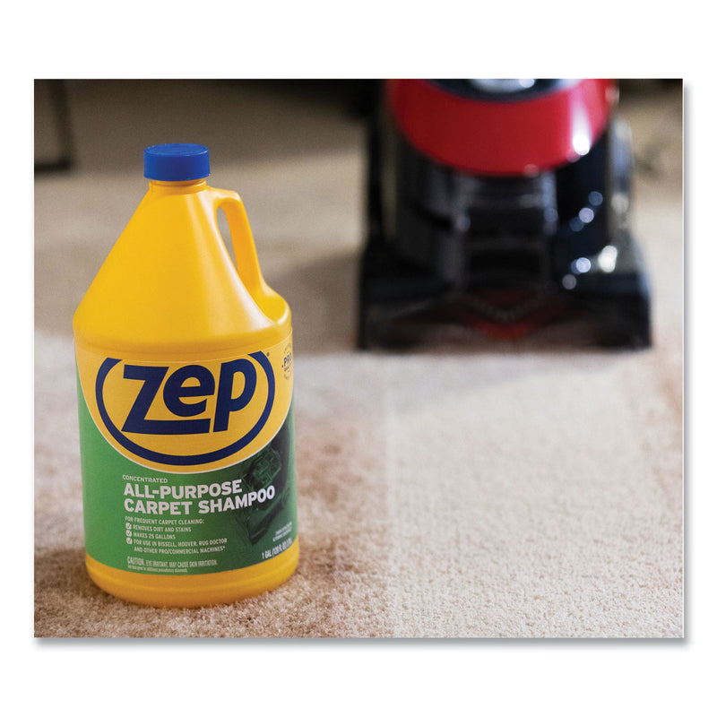 Zep Commercial Concentrated All-Purpose Carpet Shampoo, Unscented, 1 gal Bottle