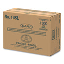 Dart Plastic Lids, Fits 12 oz to 24 oz Hot/Cold Foam Cups, Straw-Slot Lid, White, 100/Pack, 10 Packs/Carton