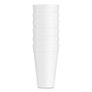 Dart Foam Drink Cups, 32 oz, White, 25/Bag, 20 Bags/Carton