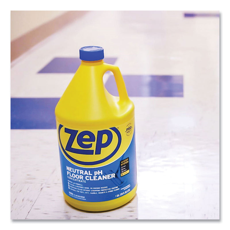 Zep Commercial Neutral Floor Cleaner, Fresh Scent, 1 gal, 4/Carton