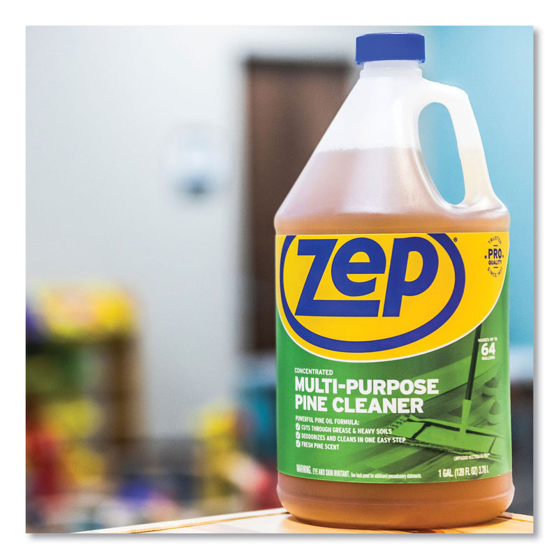 Zep Commercial Pine Multi-Purpose Cleaner, Pine Scent, 1 gal, 4/Carton
